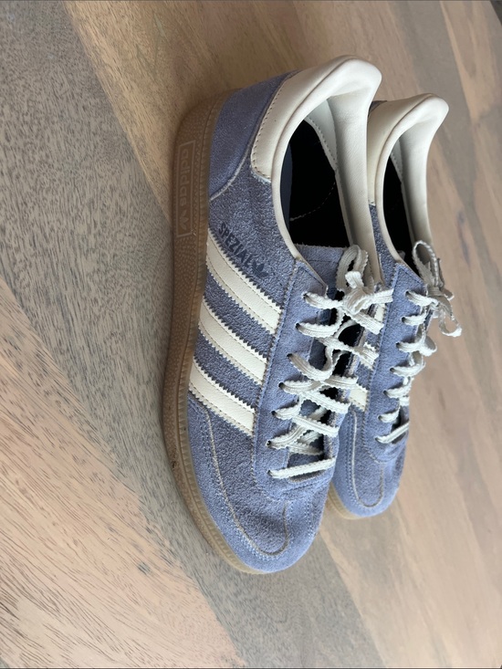 adidas Shoes - adidas Gazelle Suede Sneakers in Light Blue and White